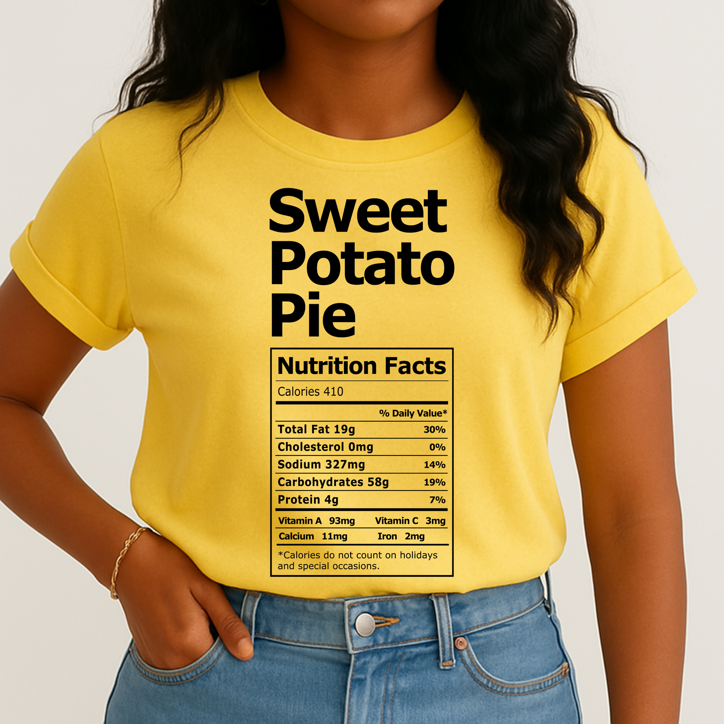 Thanksgiving Nutritional Facts Screen Print Transfer