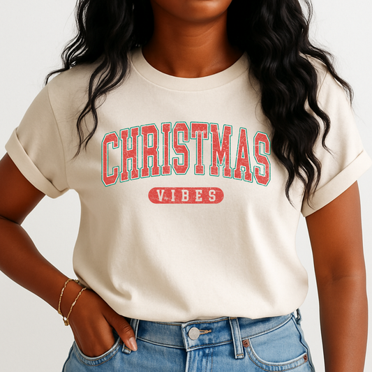 Christmas Vibes Screen Print Transfer