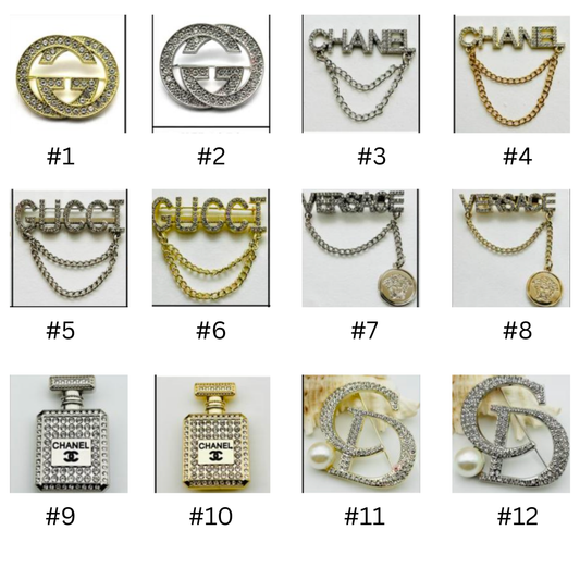 Designer Inspired Brooches