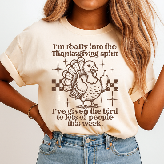Thanksgiving Spirt Screen Print Transfer