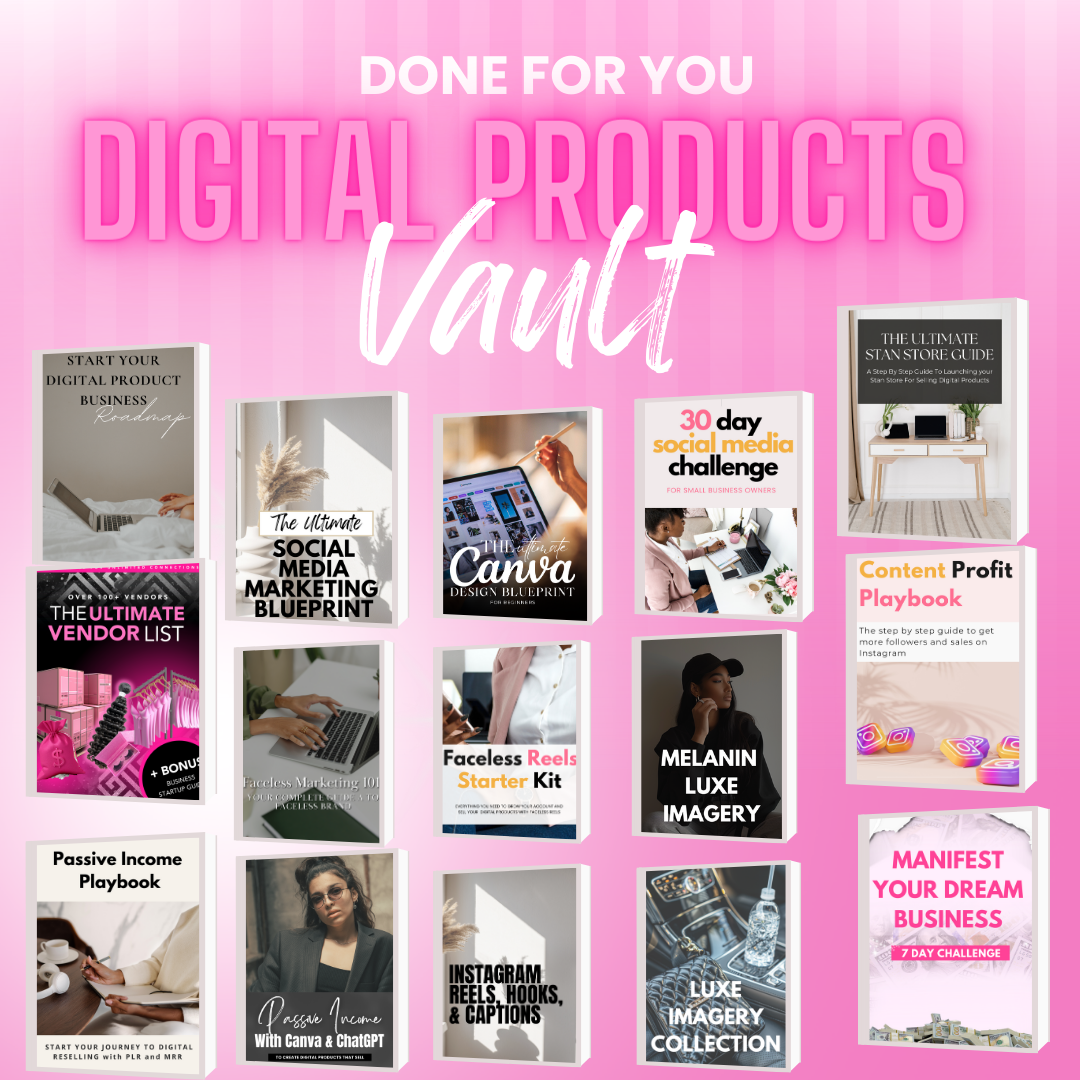 Done For You Digital Product Vault