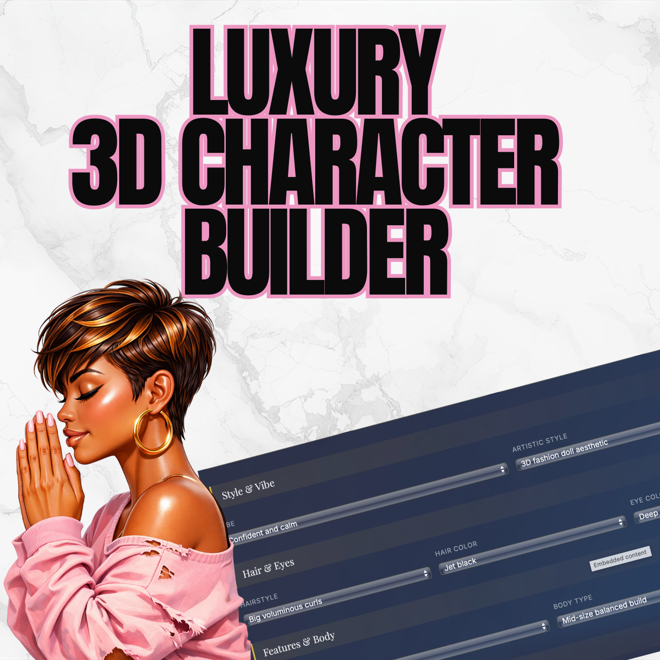 The Luxury 3D Character Builder App