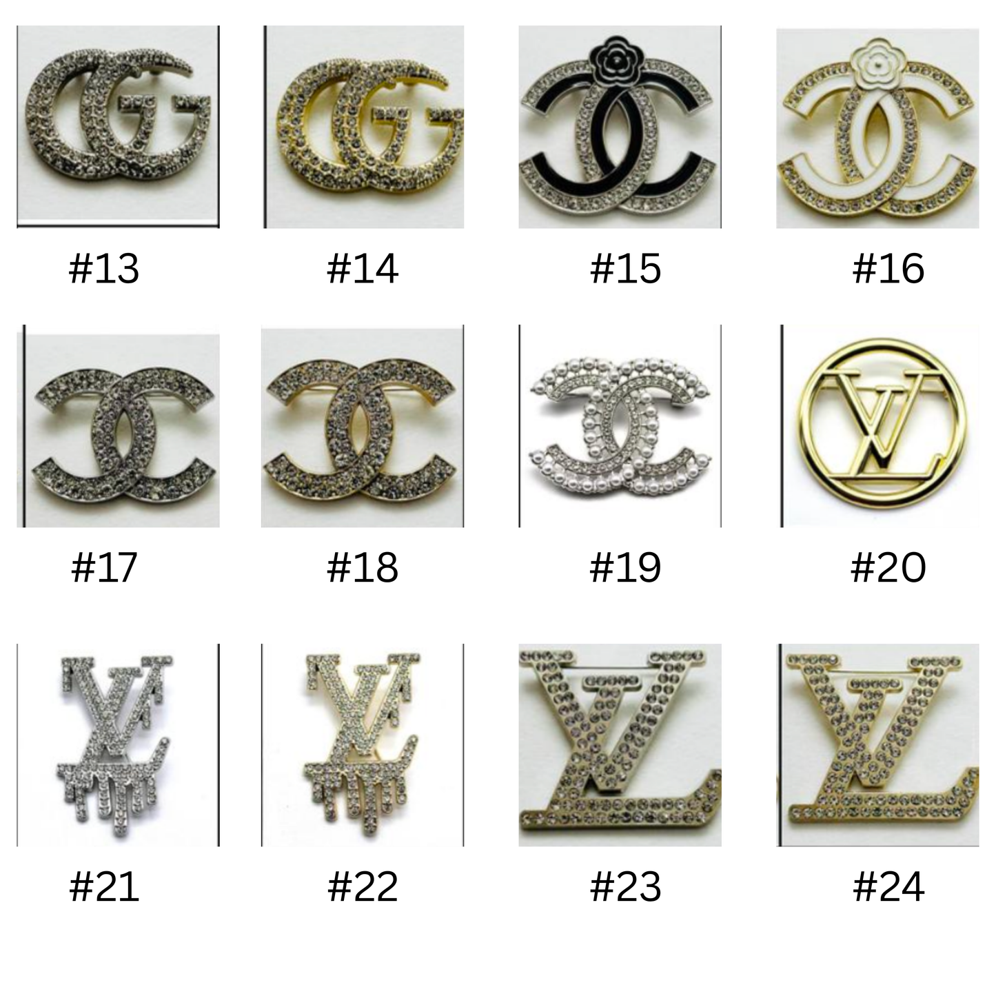 Designer Inspired Brooches