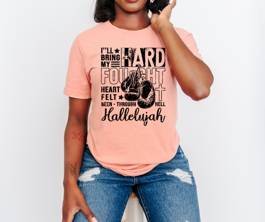 Hard Fought Hallelujah Screen Print Transfer