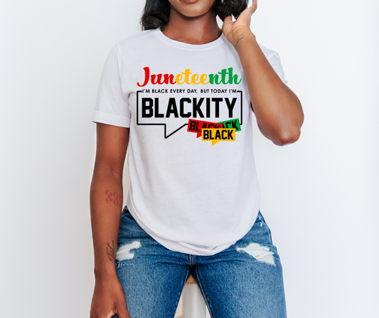 Juneteenth Blackly Black DTF Transfer