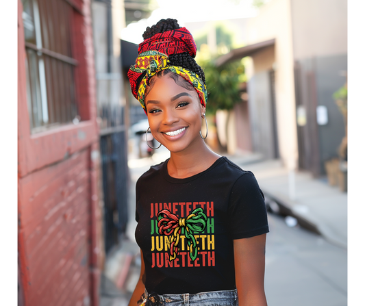 Juneteenth Chain Bow DTF Transfer