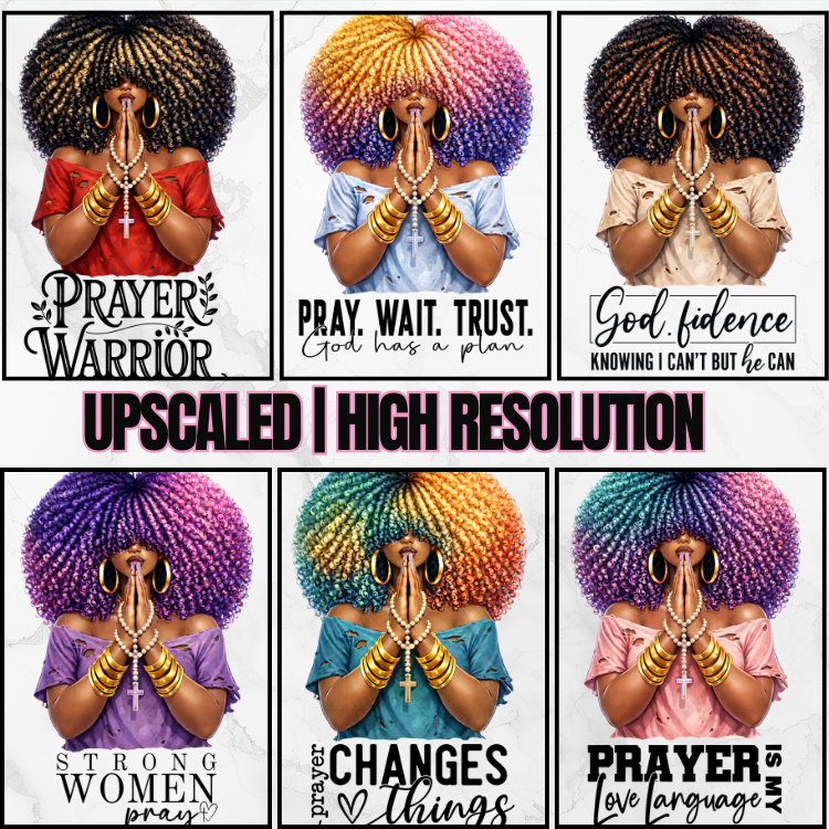The Prayed Up PNG Bundle (NO RESELL RIGHTS)