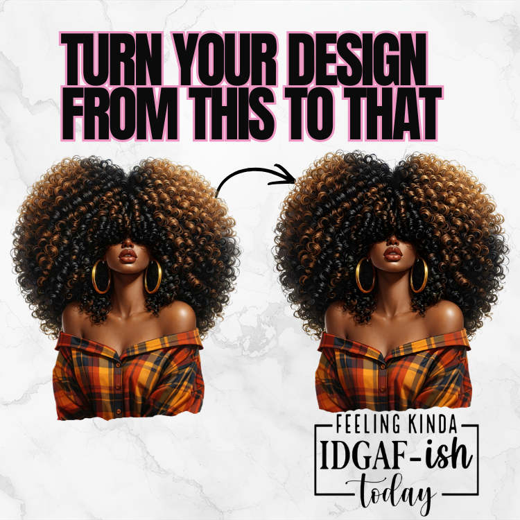 The Curly & Confident PNG Bundle ( RESELL RIGHTS INCLUDED)
