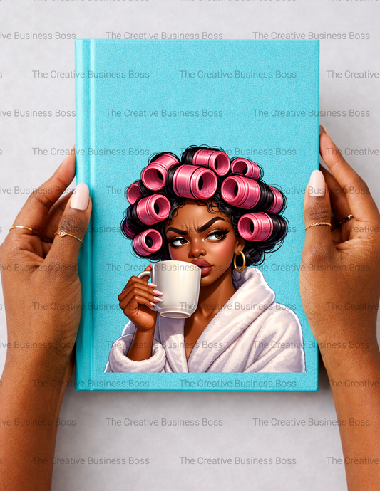 Roller Hair Coffee PNG (RESELL RIGHTS INCLUDED)