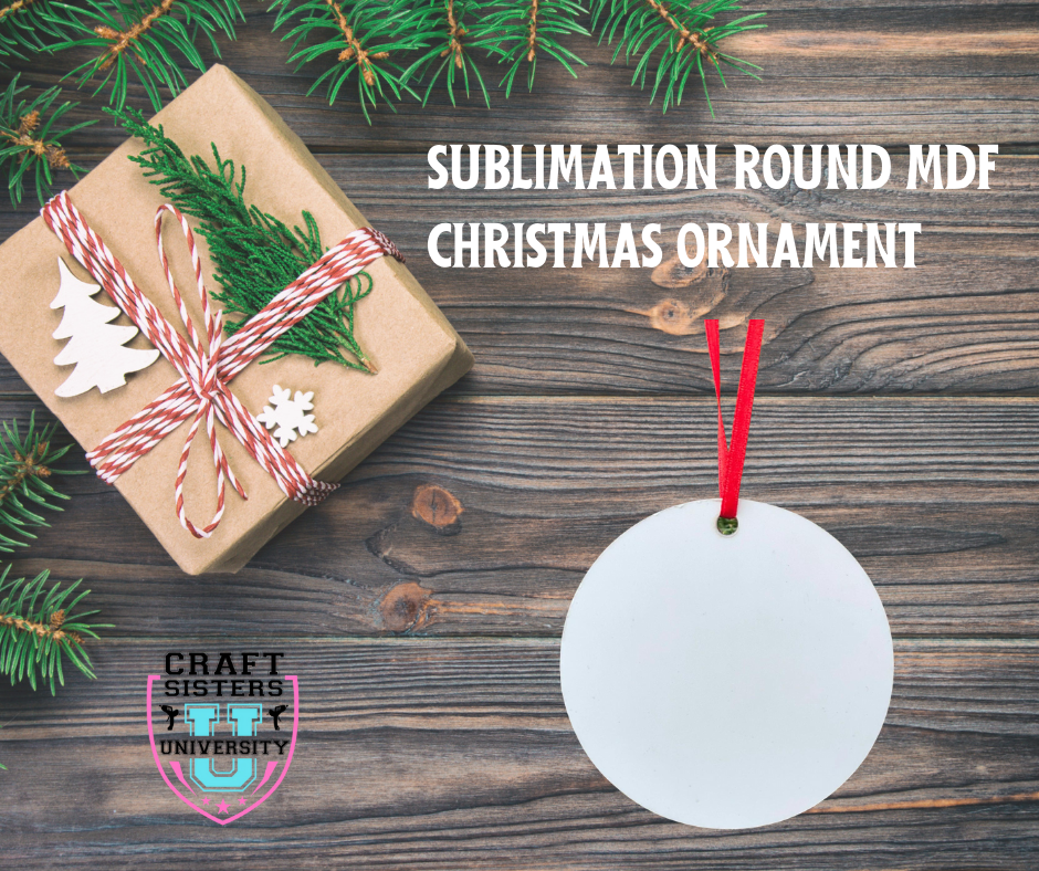 Round MDF Sublimation Ornament