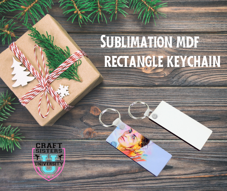 Skinny Rectangle Sublimation Keychain