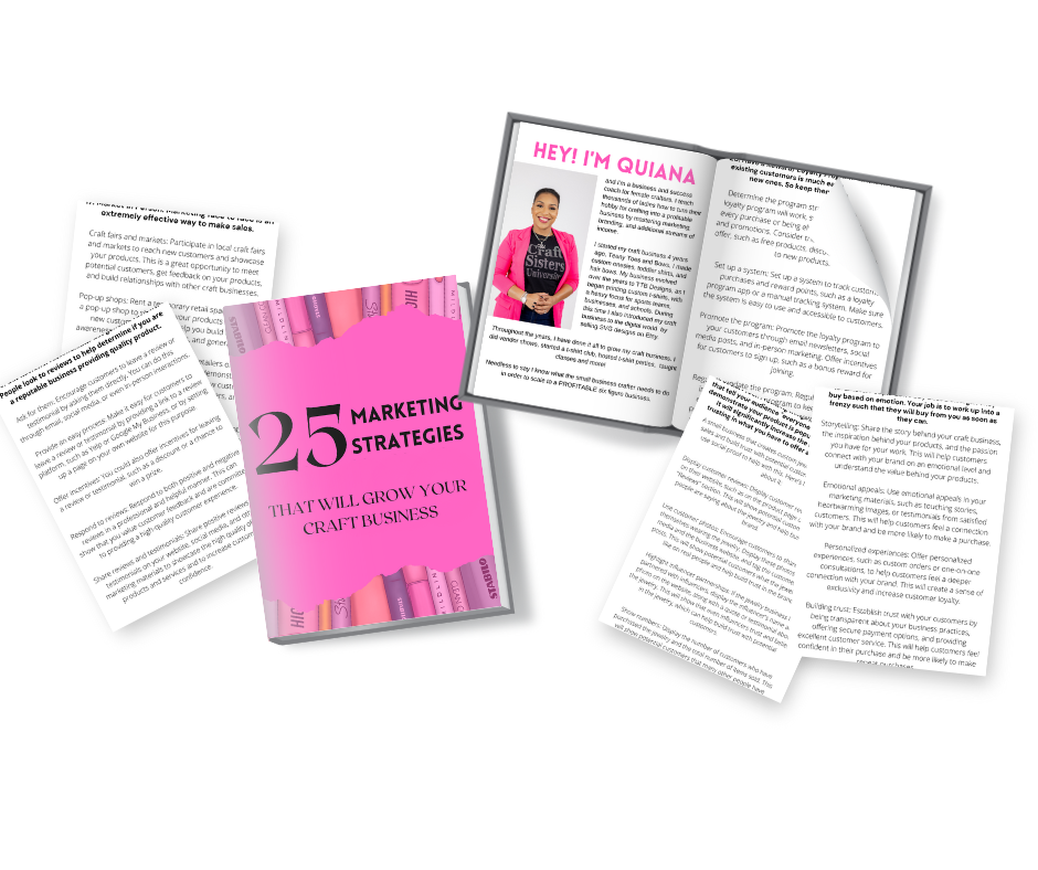 25 Marketing Strategies That Will Grow Your Craft Business E-Book