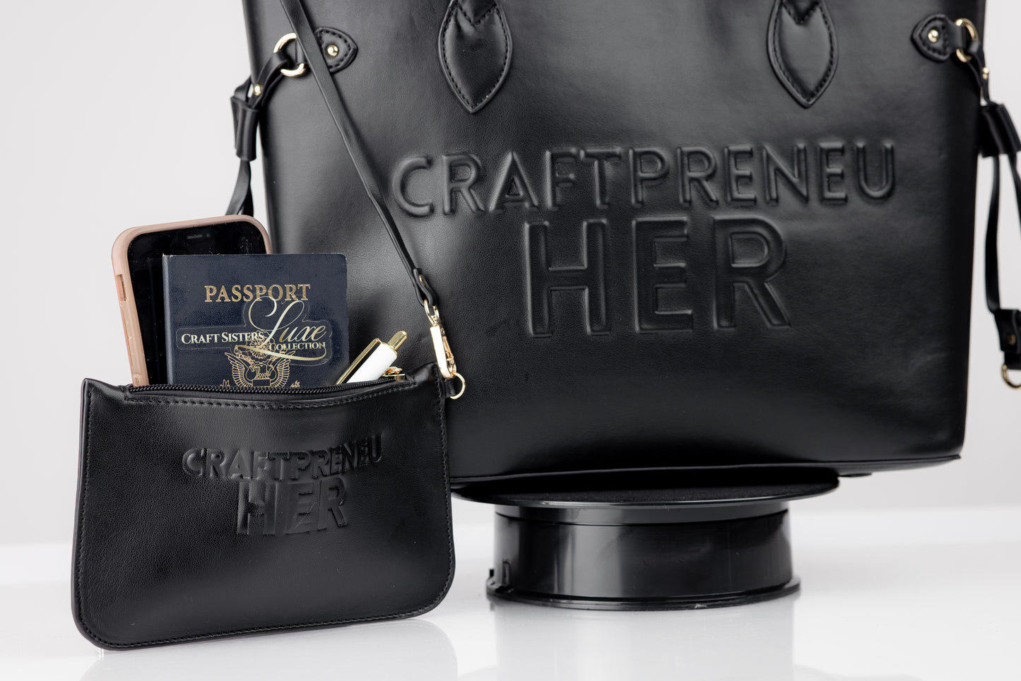 The CraftpreneuHER Luxury Business Tote Bag